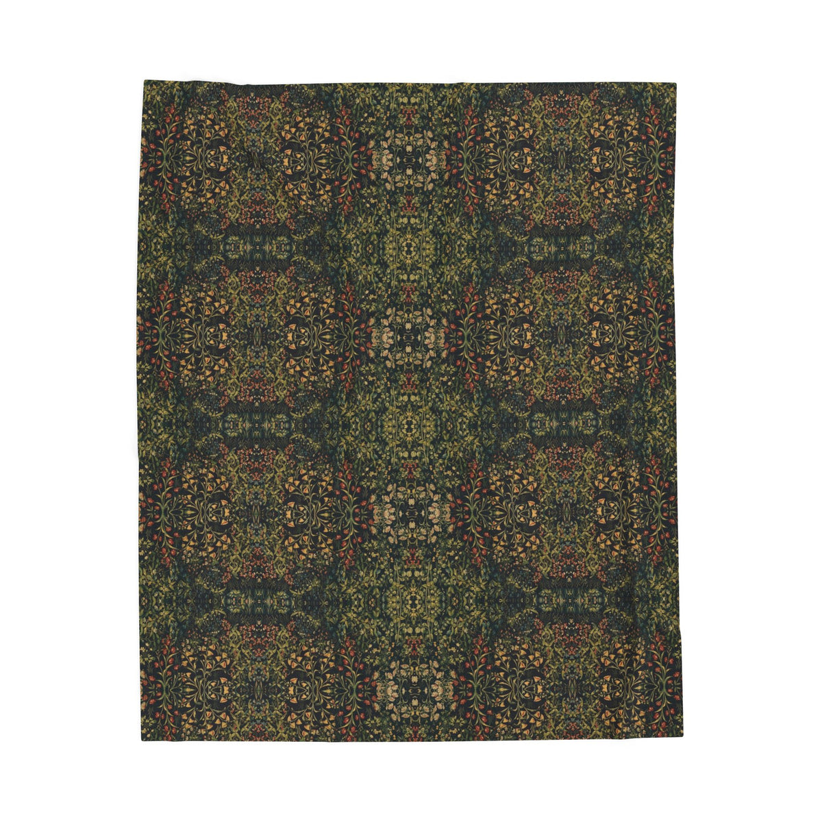Millefleur Tapestry Velveteen Plush Blanket