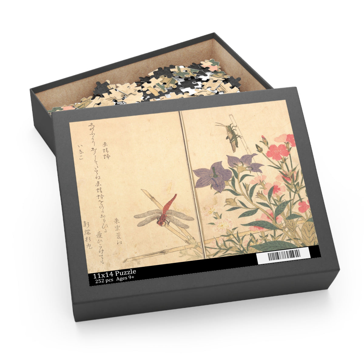 Kitagawa Utamaro 'Red Dragonfly and Locust' Jigsaw Puzzle