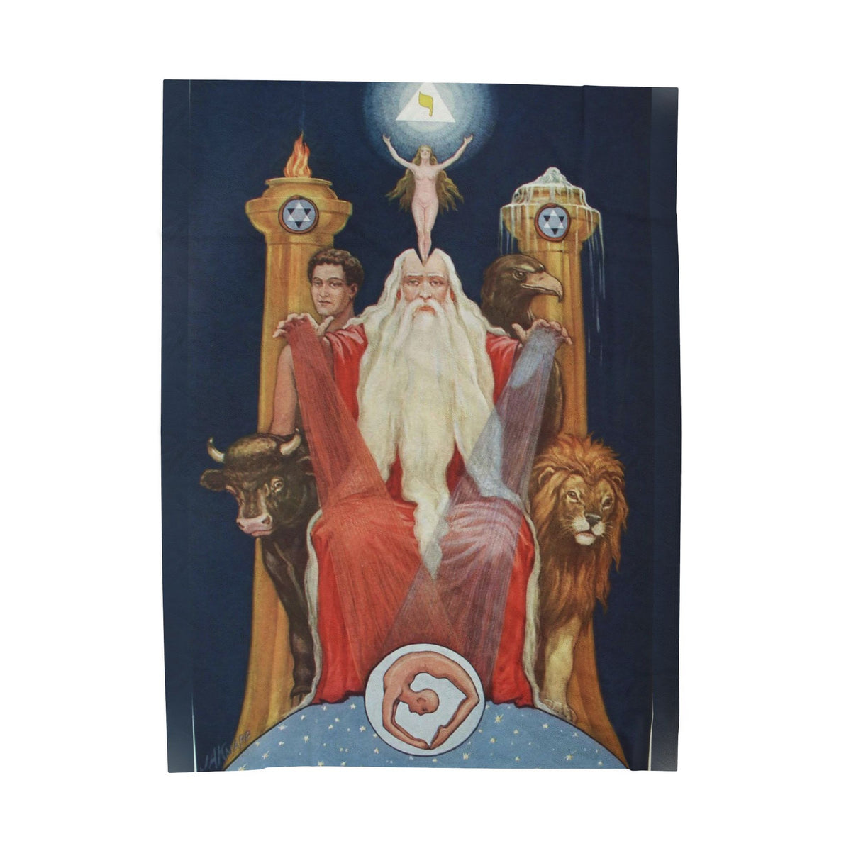 The Ancient of Ancients Velveteen Plush Blanket
