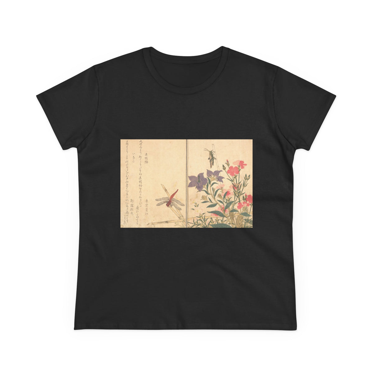 Red Dragonfly and Locust Tee