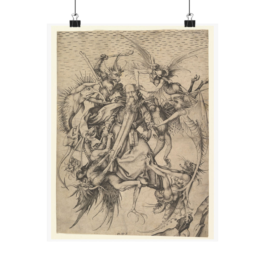 Martin Schongauer 'Saint Anthony Tormented by Demons' Poster