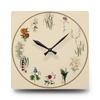 Birth Flower Botanical Wall Clock