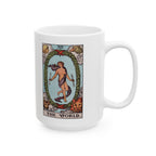 The World tarot card mug, Rider-Waite-Smith design, ceramic 11oz/15oz, view 3