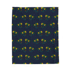 Heraldic Merlion Pattern Velveteen Plush Blanket