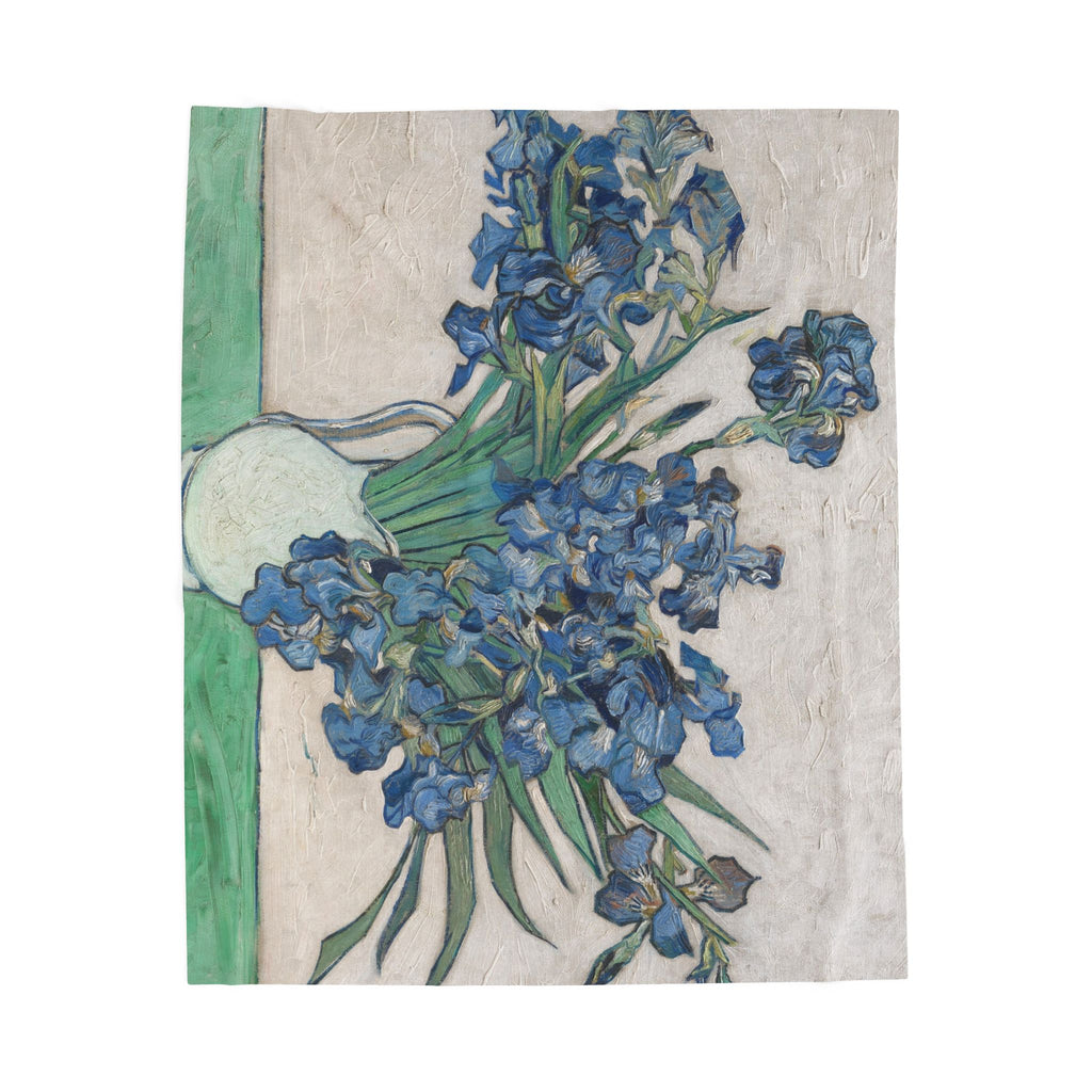 Irises Velveteen Plush Blanket