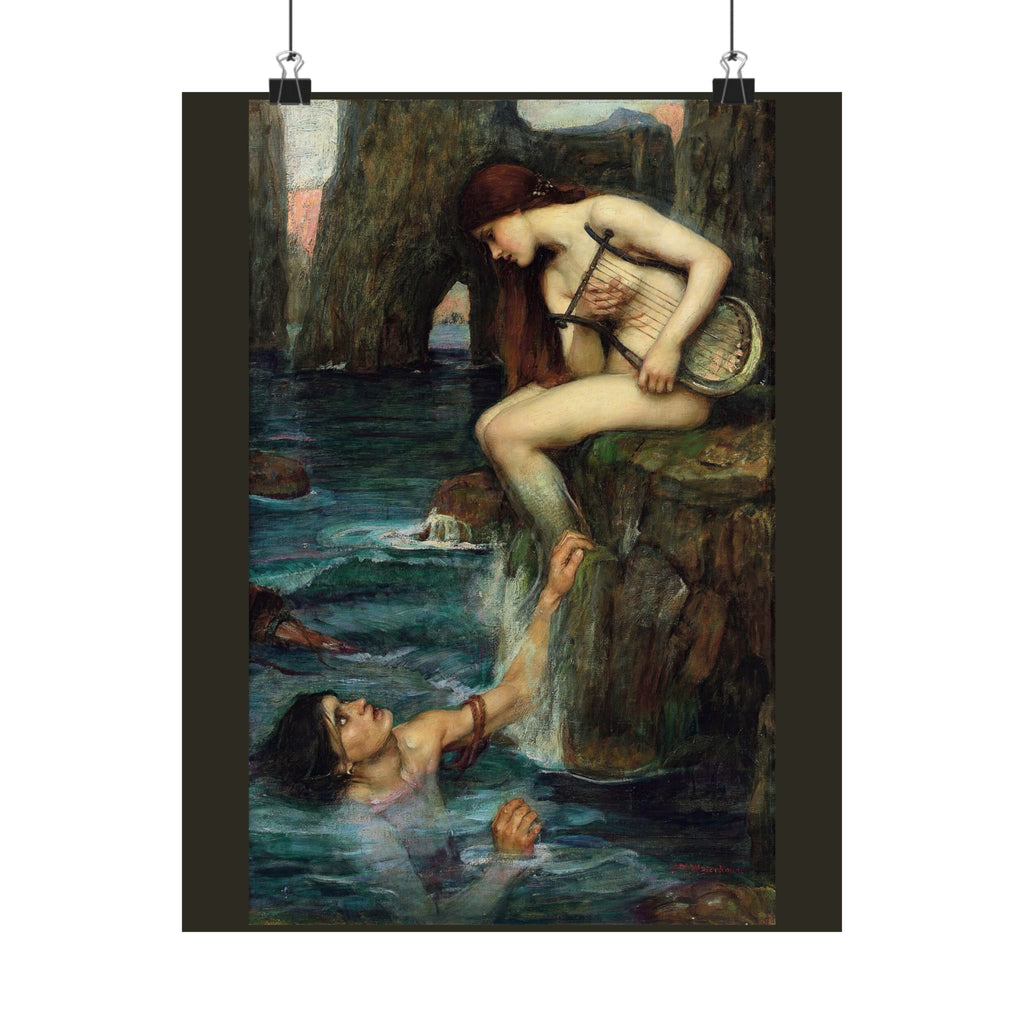 John William Waterhouse 'The Siren' Poster