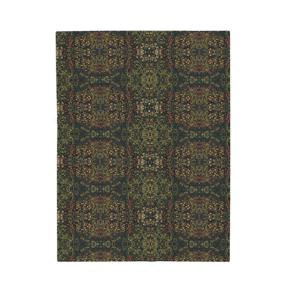 Millefleur Tapestry Velveteen Plush Blanket