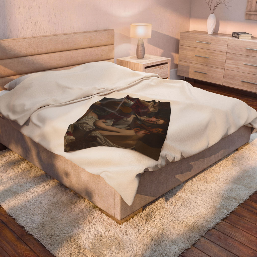 The Musicians Velveteen Plush Blanket