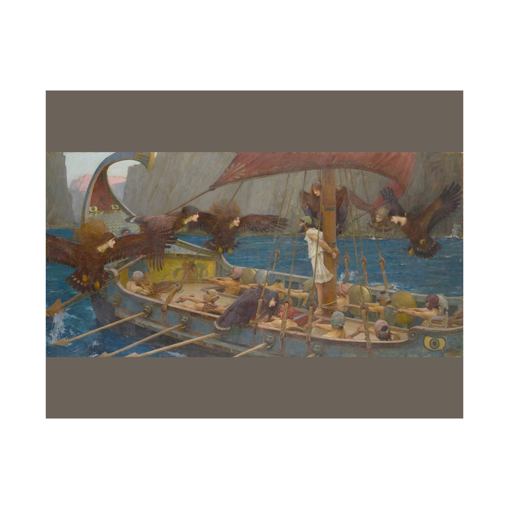 John William Waterhouse 'Ulysses and the Sirens' Poster