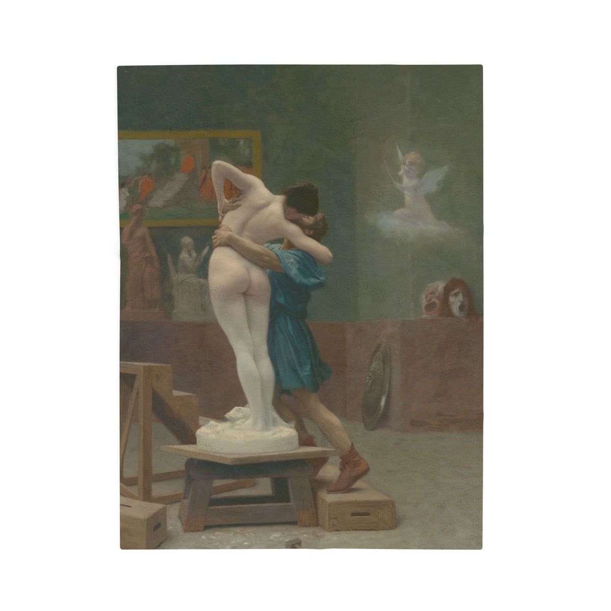 Pygmalion and Galatea Velveteen Plush Blanket