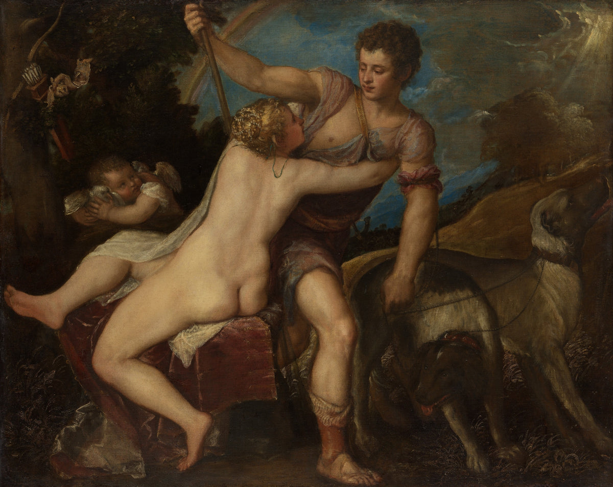 Venus and Adonis original artwork