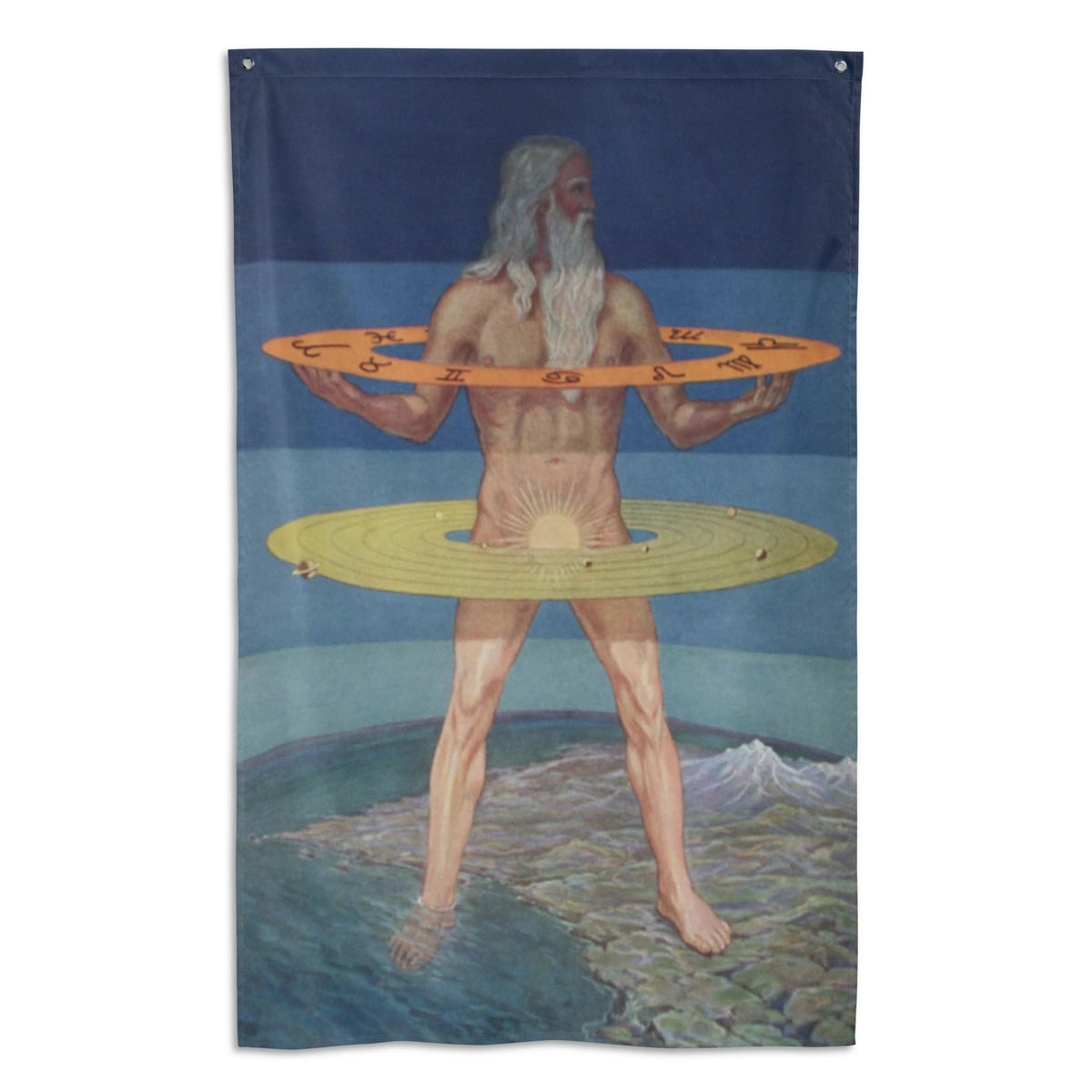 Grand Man of the Zohar Banner Flag: Knapp Hanging Wall Flag, 34.5 x 56 in