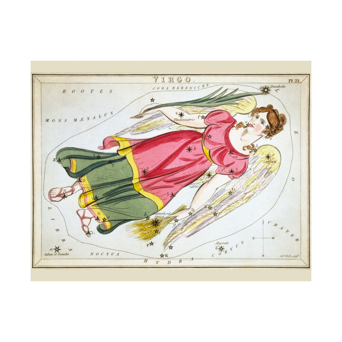 Sidney Hall 'Virgo' Poster