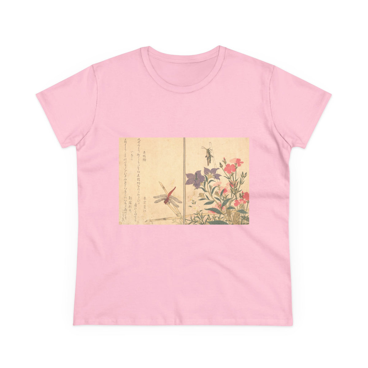 Red Dragonfly and Locust Tee