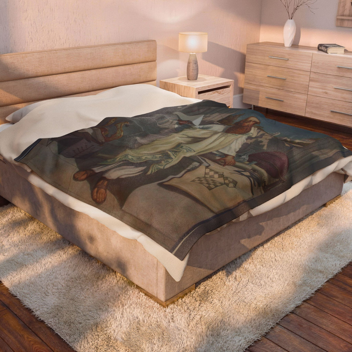 Pythagoras Velveteen Plush Blanket