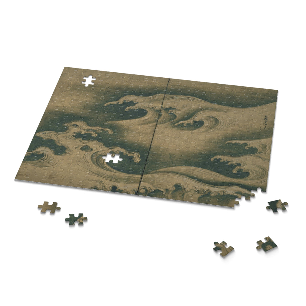 Ogata Kōrin 'Rough Waves' Jigsaw Puzzle