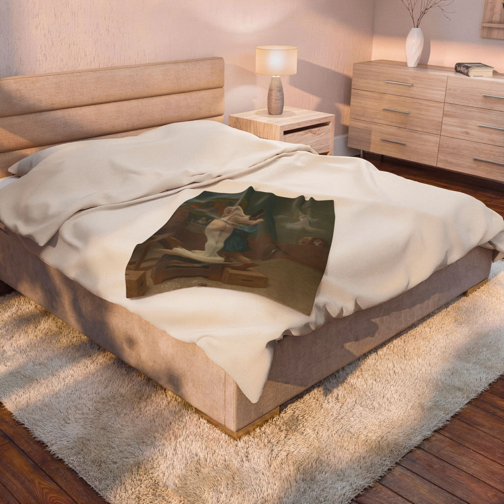 Pygmalion and Galatea Velveteen Plush Blanket