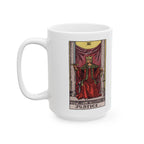 Justice tarot card mug, Rider-Waite-Smith design, ceramic 11oz/15oz, view 4