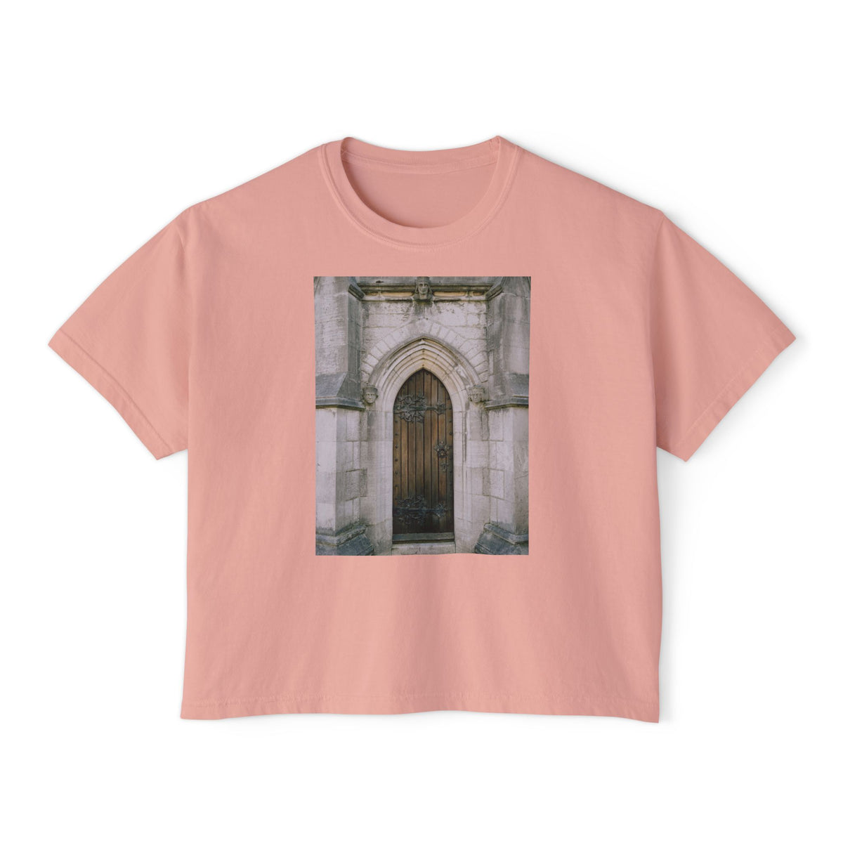 The Door Boxy Tee in Peachy