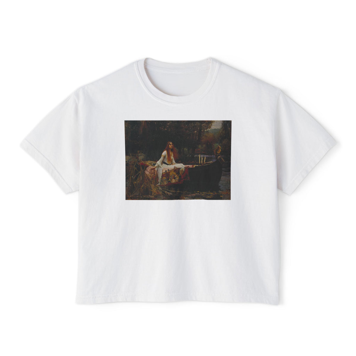 Lady of Shalott Boxy Tee in White