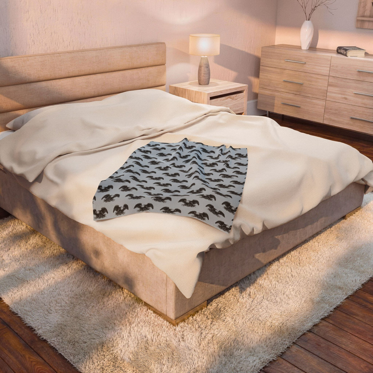 War Eagle Pattern Velveteen Plush Blanket