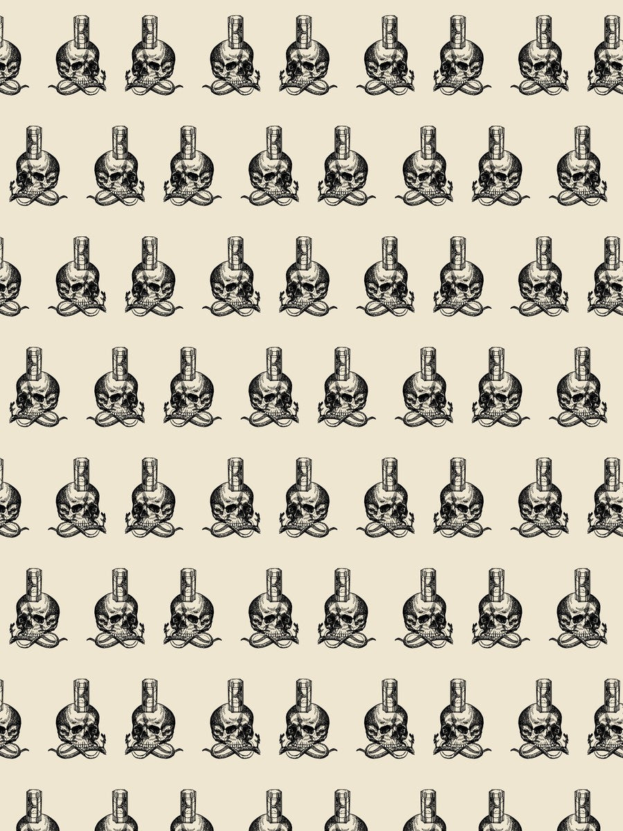 Skull and Snake Pattern (pattern artwork)