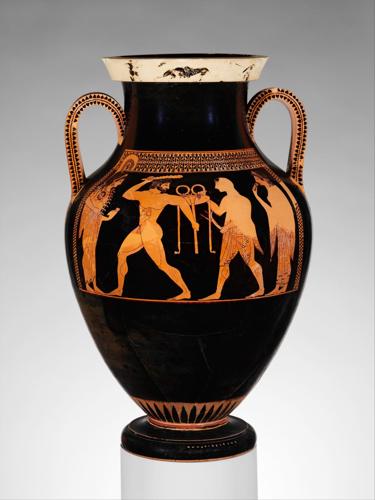 Terracotta amphora attributed to Andokides