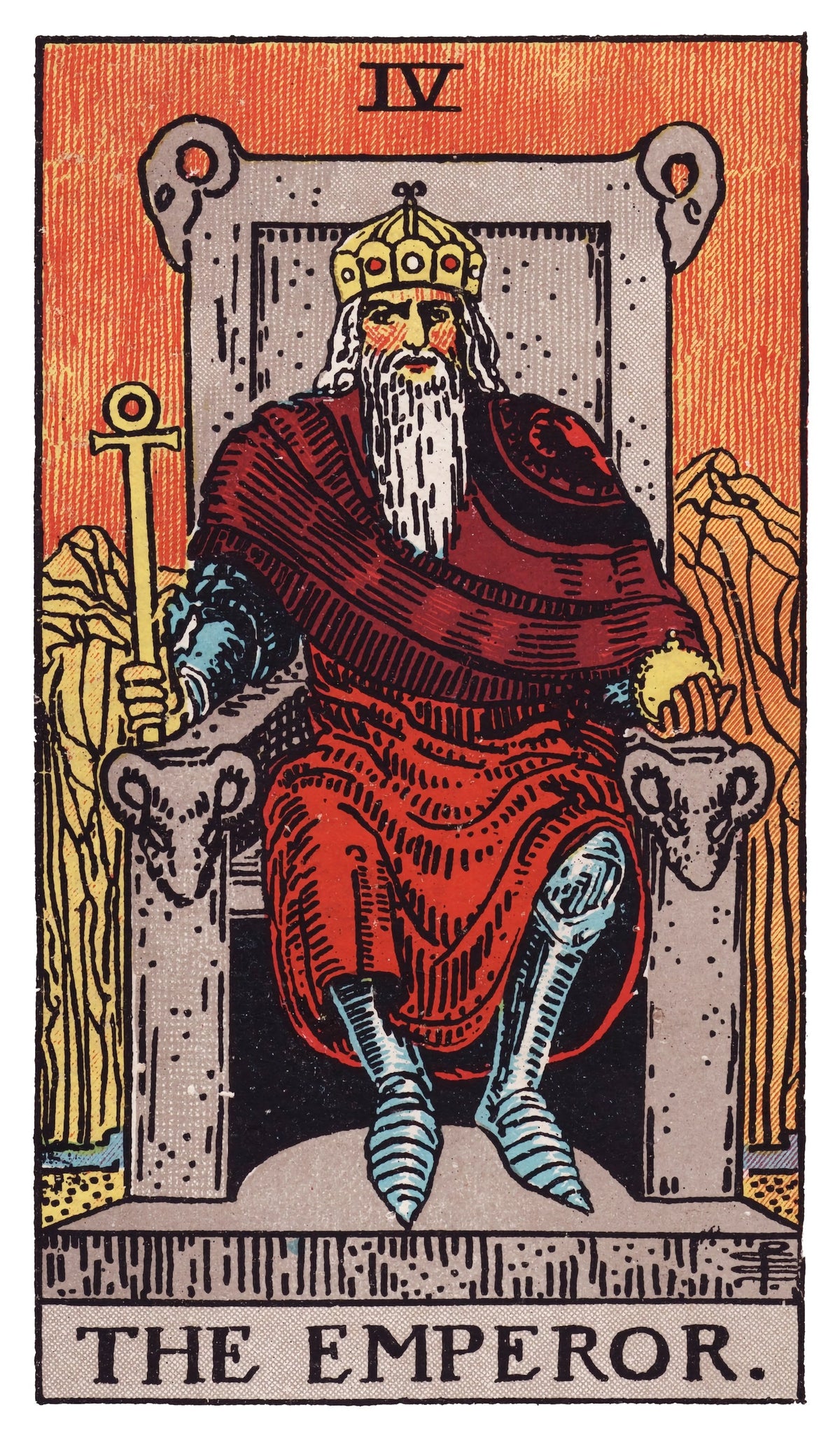 The Emperor tarot card artwork