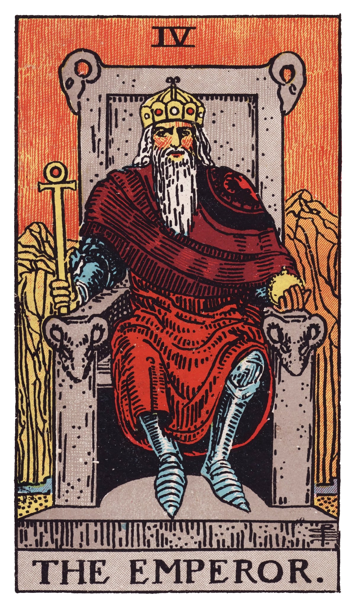 The Emperor tarot card artwork