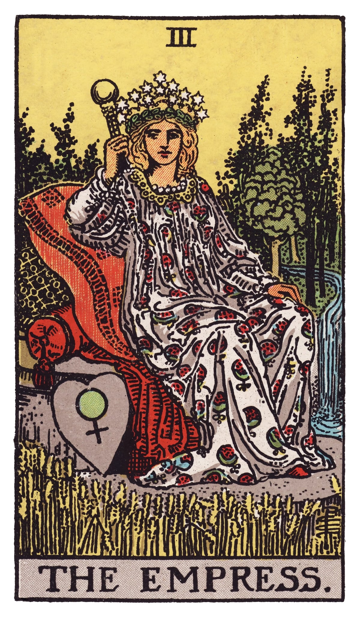 The Empress tarot card artwork