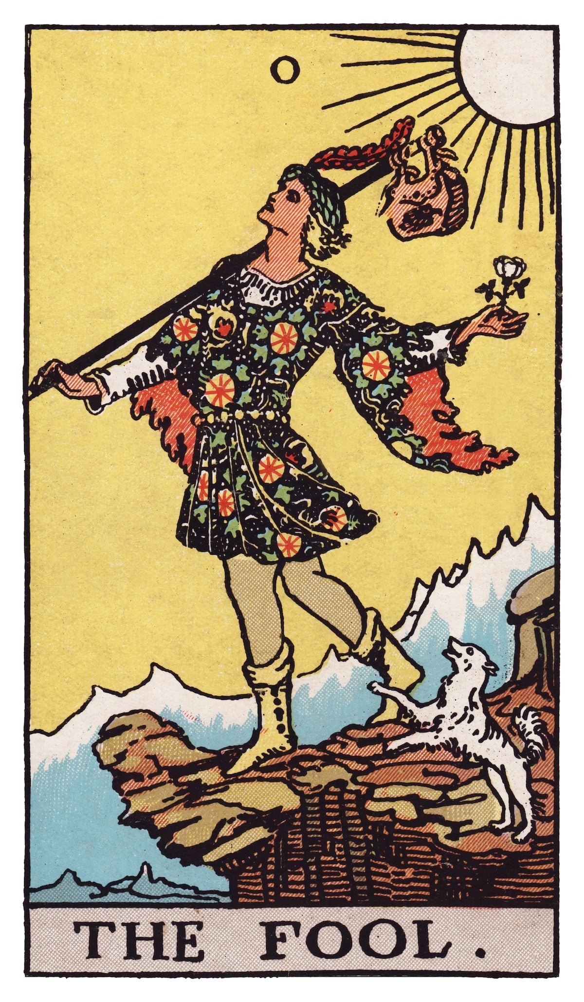 The Fool tarot card artwork