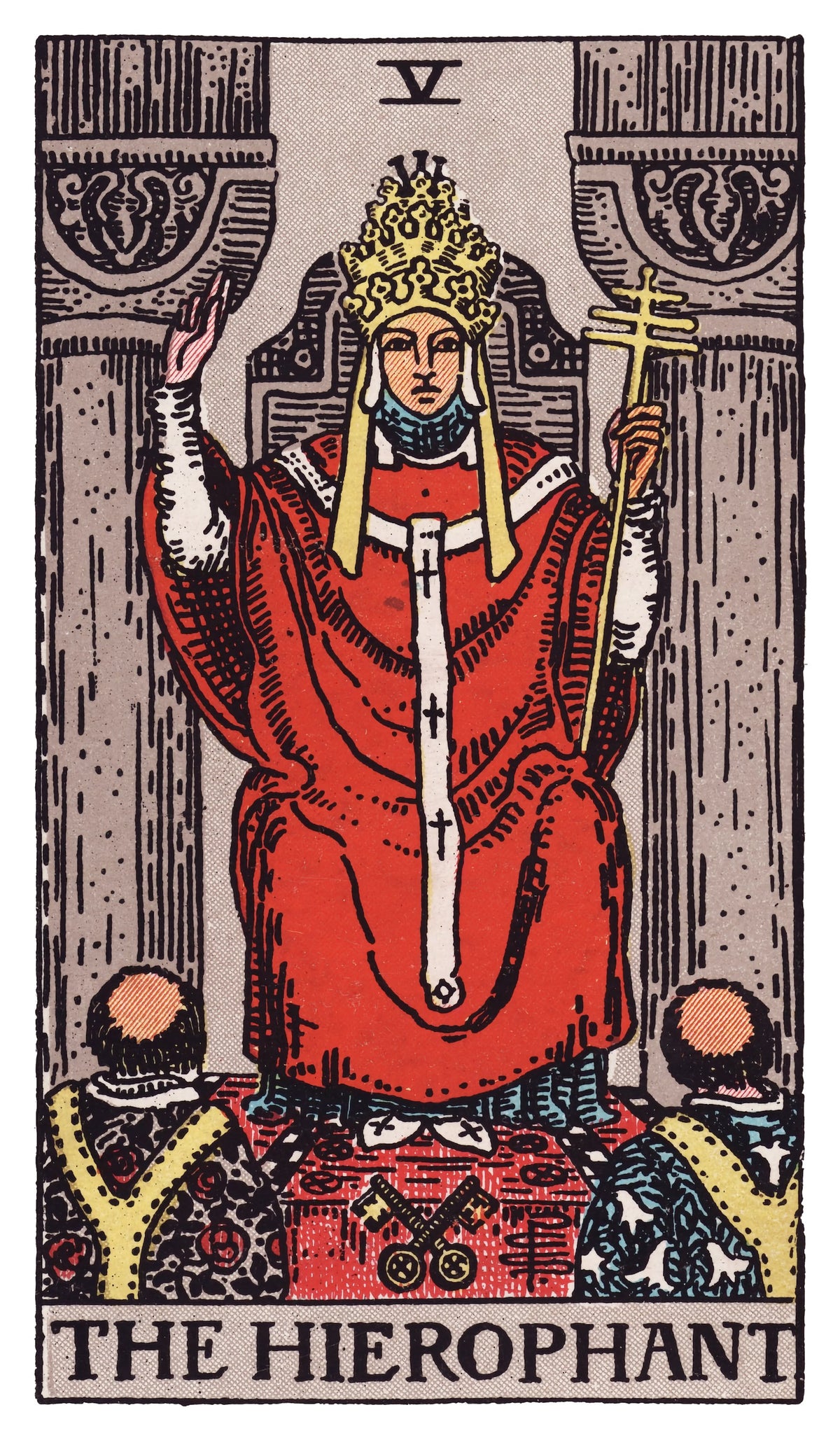 The Hierophant tarot card artwork