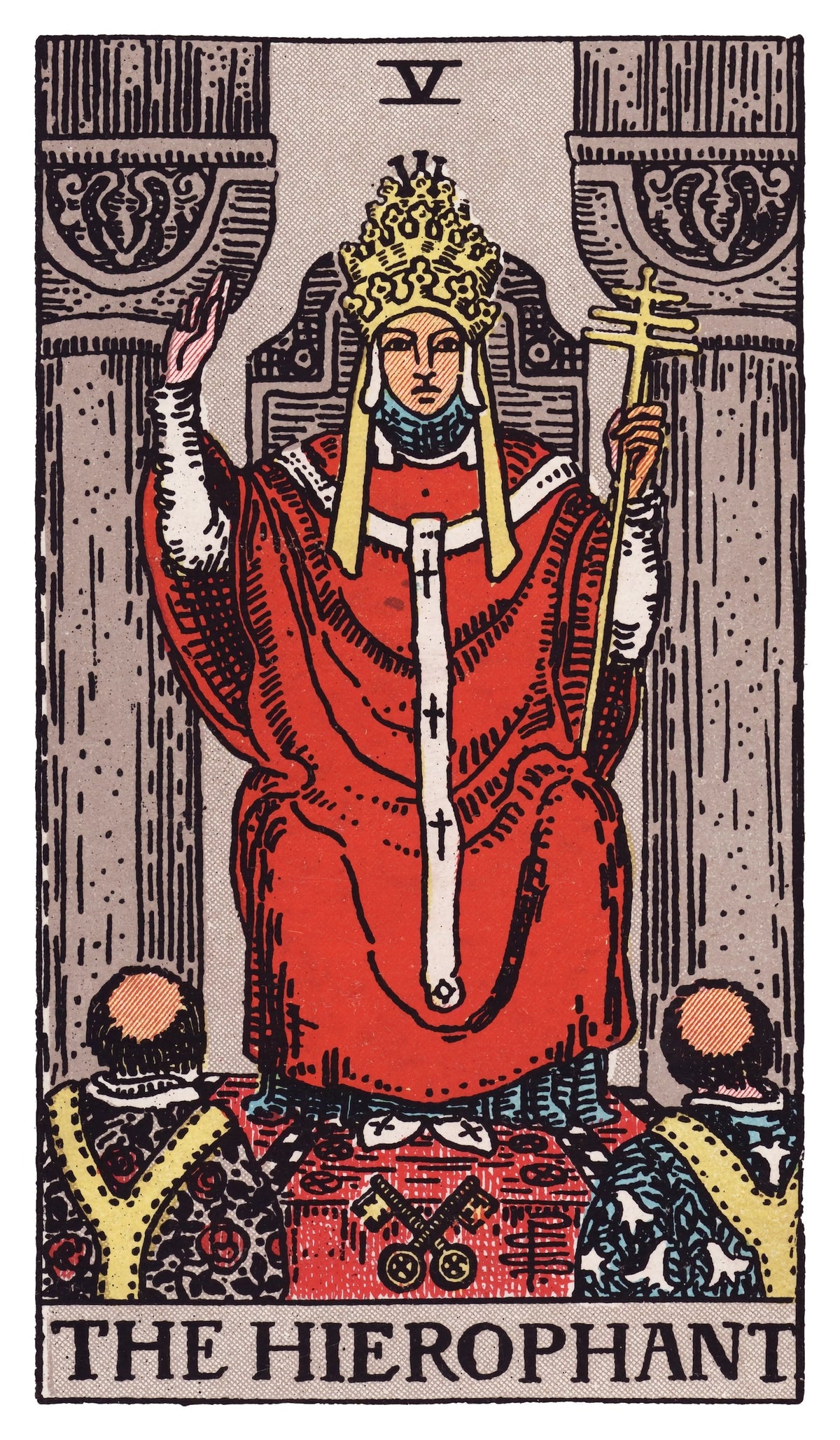 The Hierophant tarot card artwork