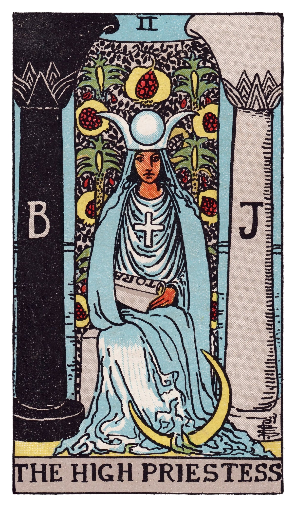 The High Priestess tarot card artwork