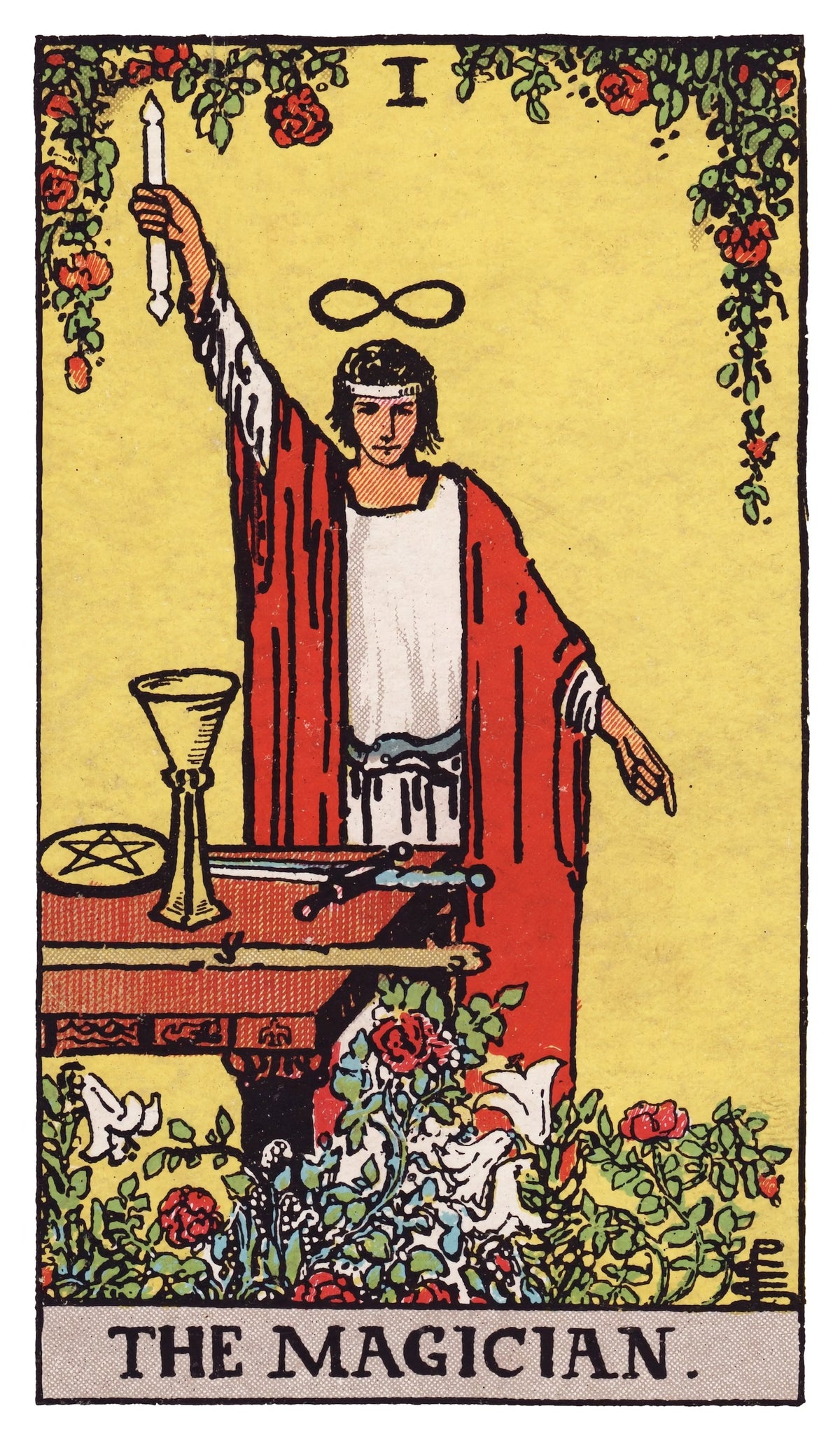 The Magician tarot card artwork