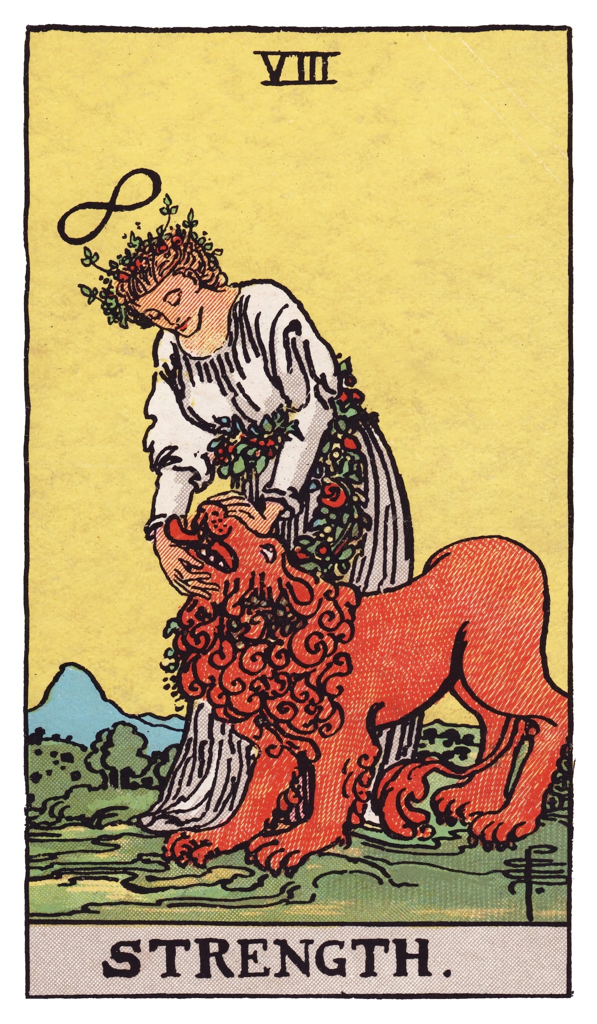 Strength tarot card artwork