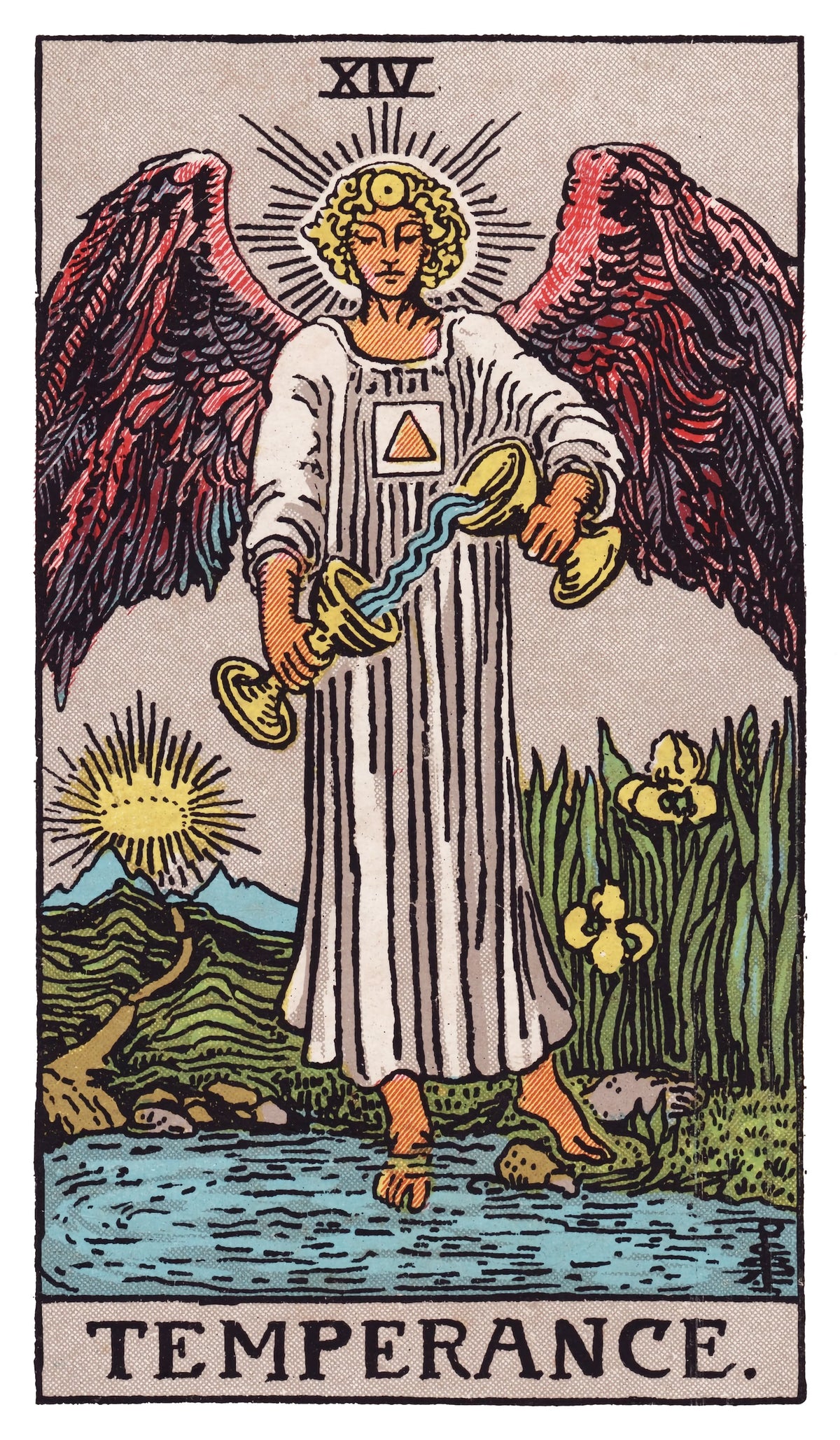 Temperance tarot card artwork