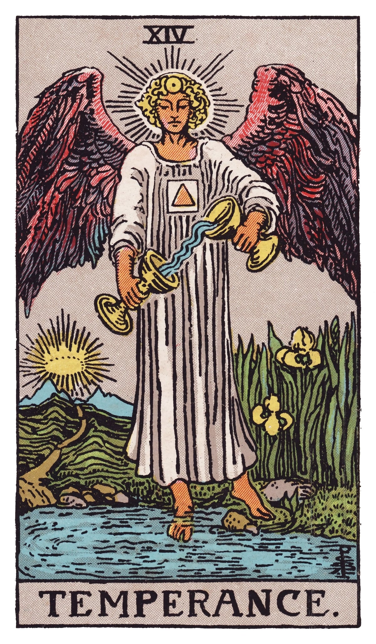 Temperance tarot card artwork