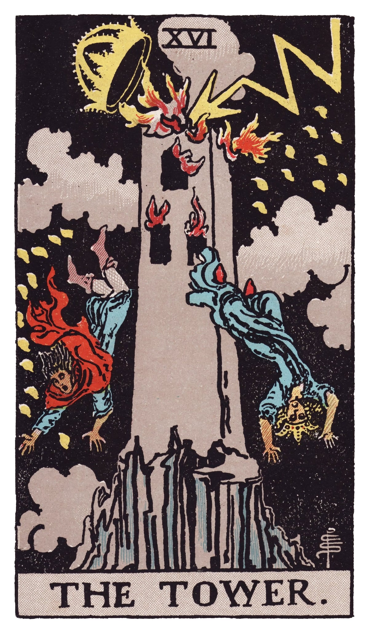 The Tower tarot card artwork