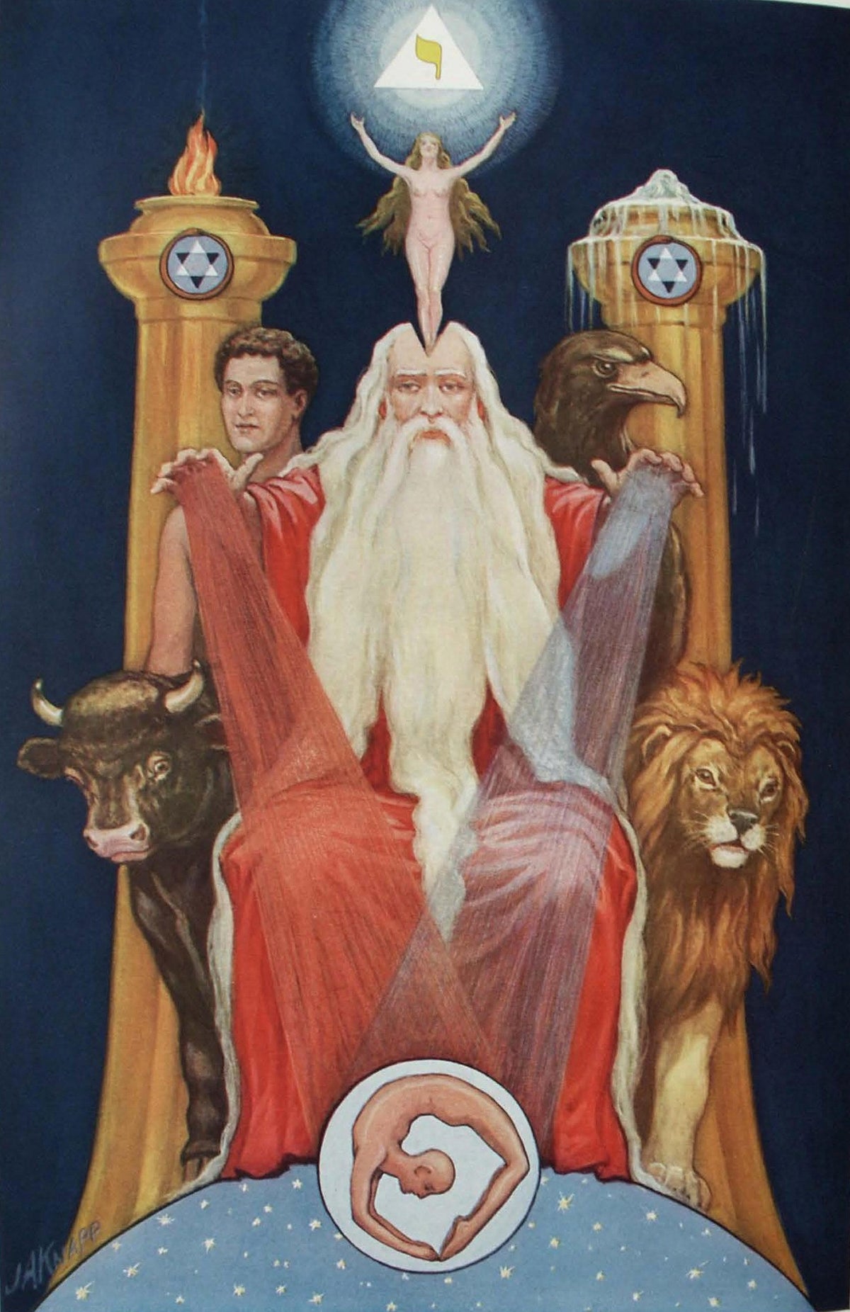 Ancient of Ancients Banner Flag (original artwork)