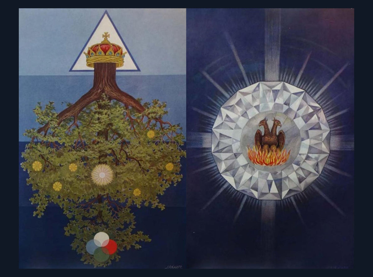 Sephiroth and Occultum Lapidem Wall Tapestry (original artwork)