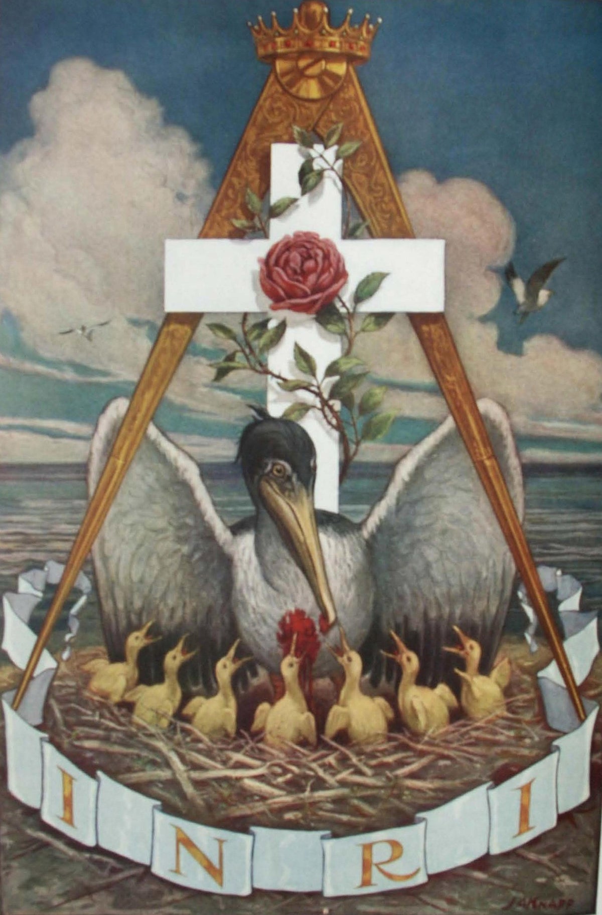 Jewel of the Rose Croix Poster (original artwork)