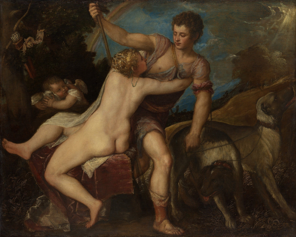 Venus and Adonis original artwork