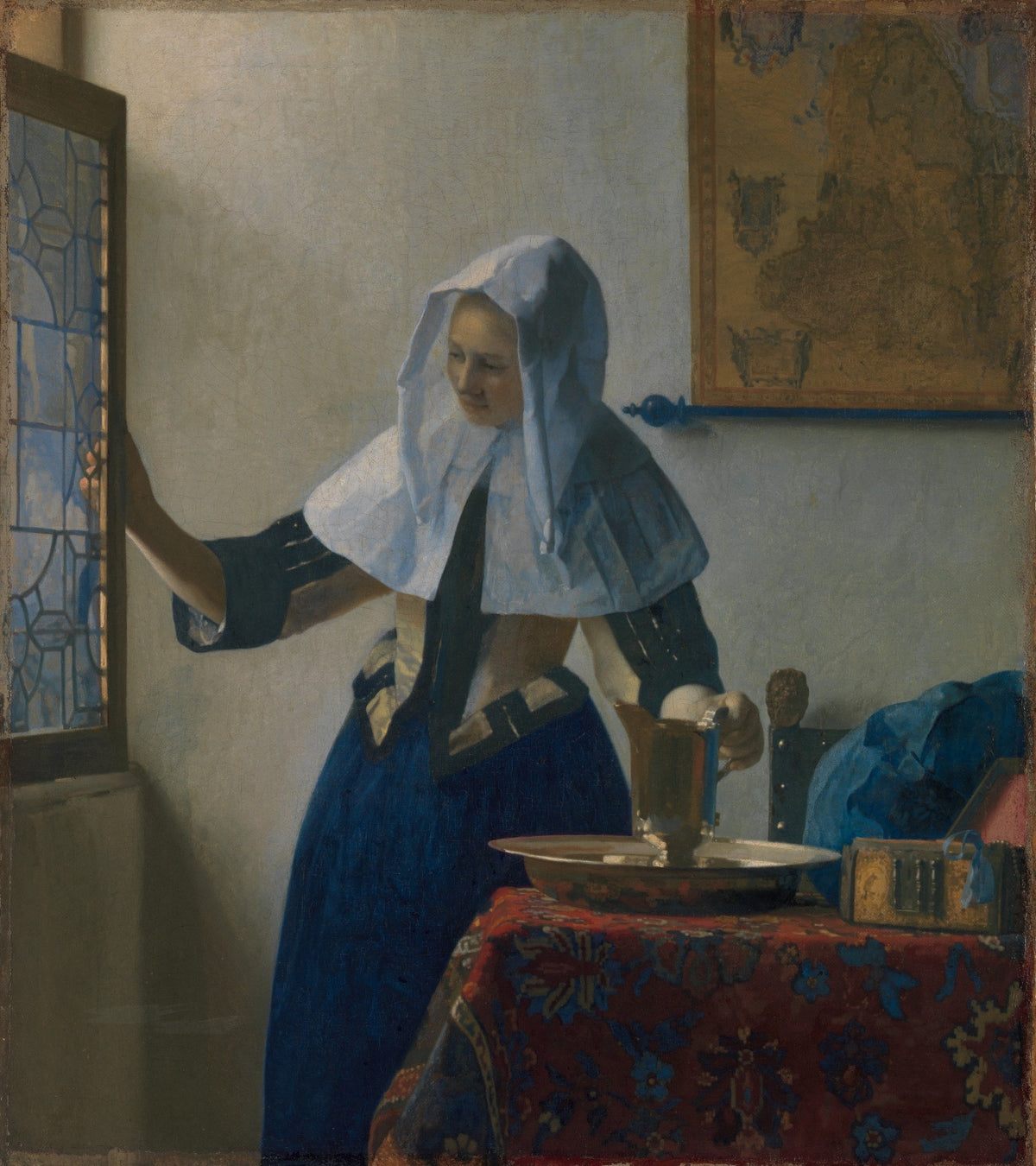 Young Woman with a Water Pitcher original artwork