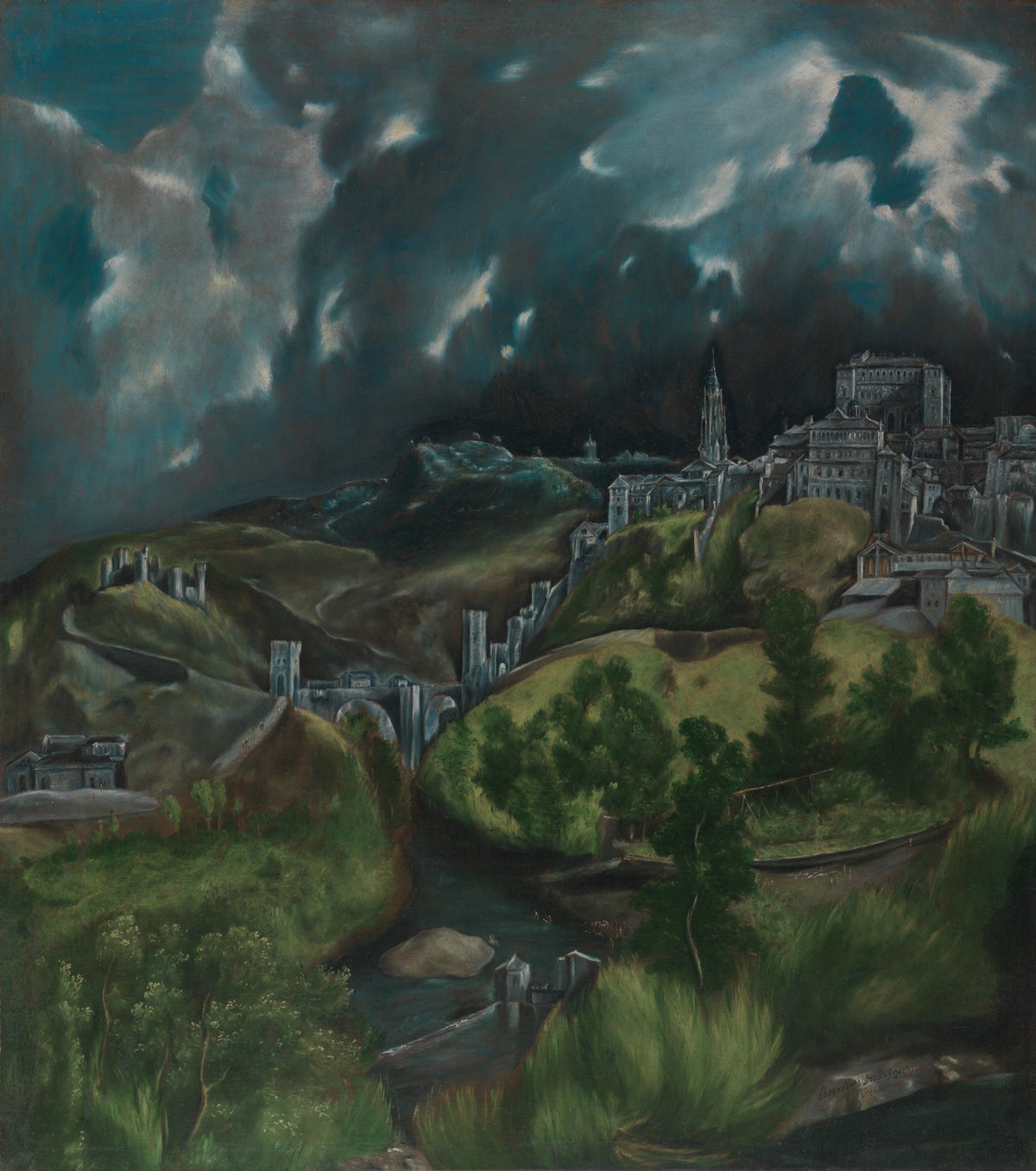 View of Toledo original artwork