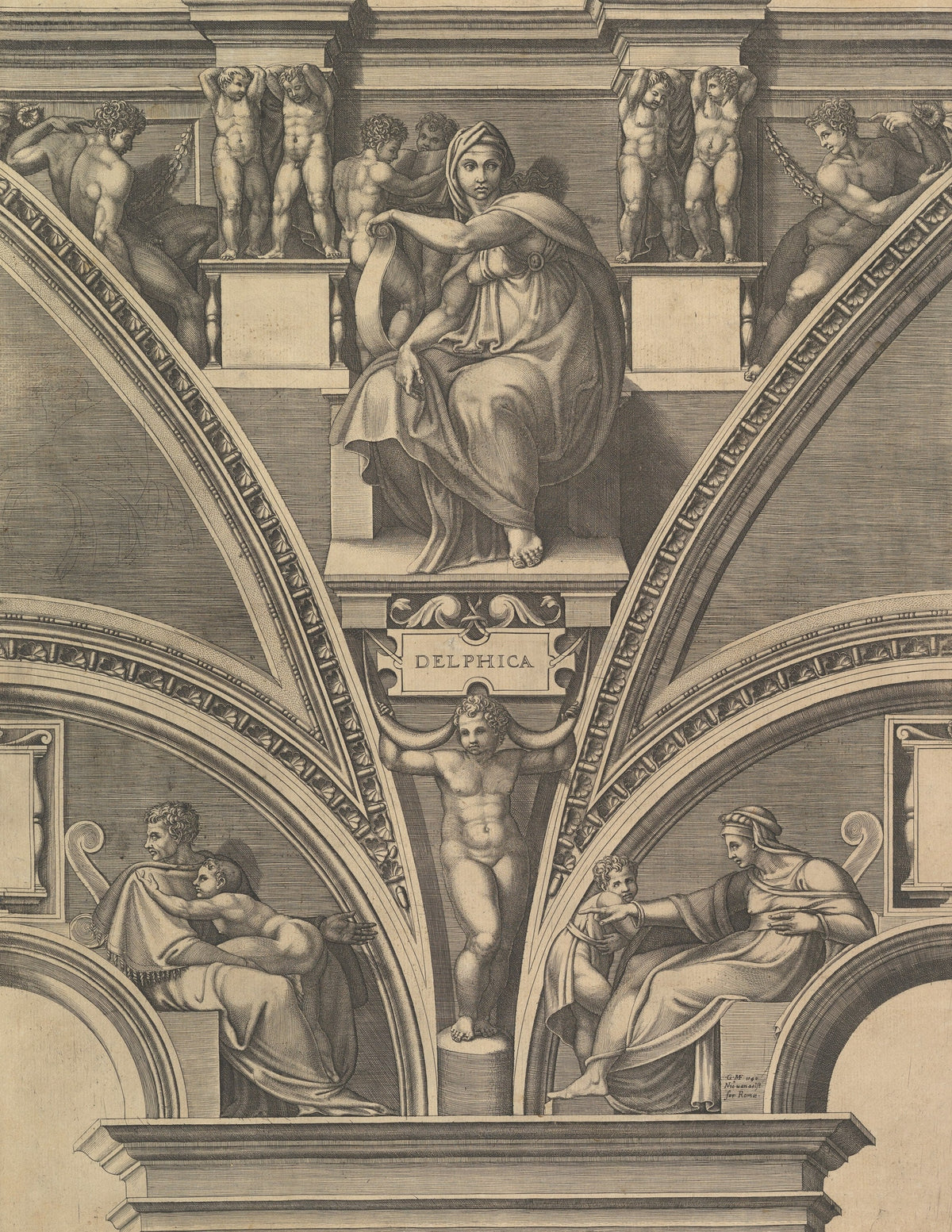 The Delphic Sibyl by Giorgio Ghisi (original artwork)