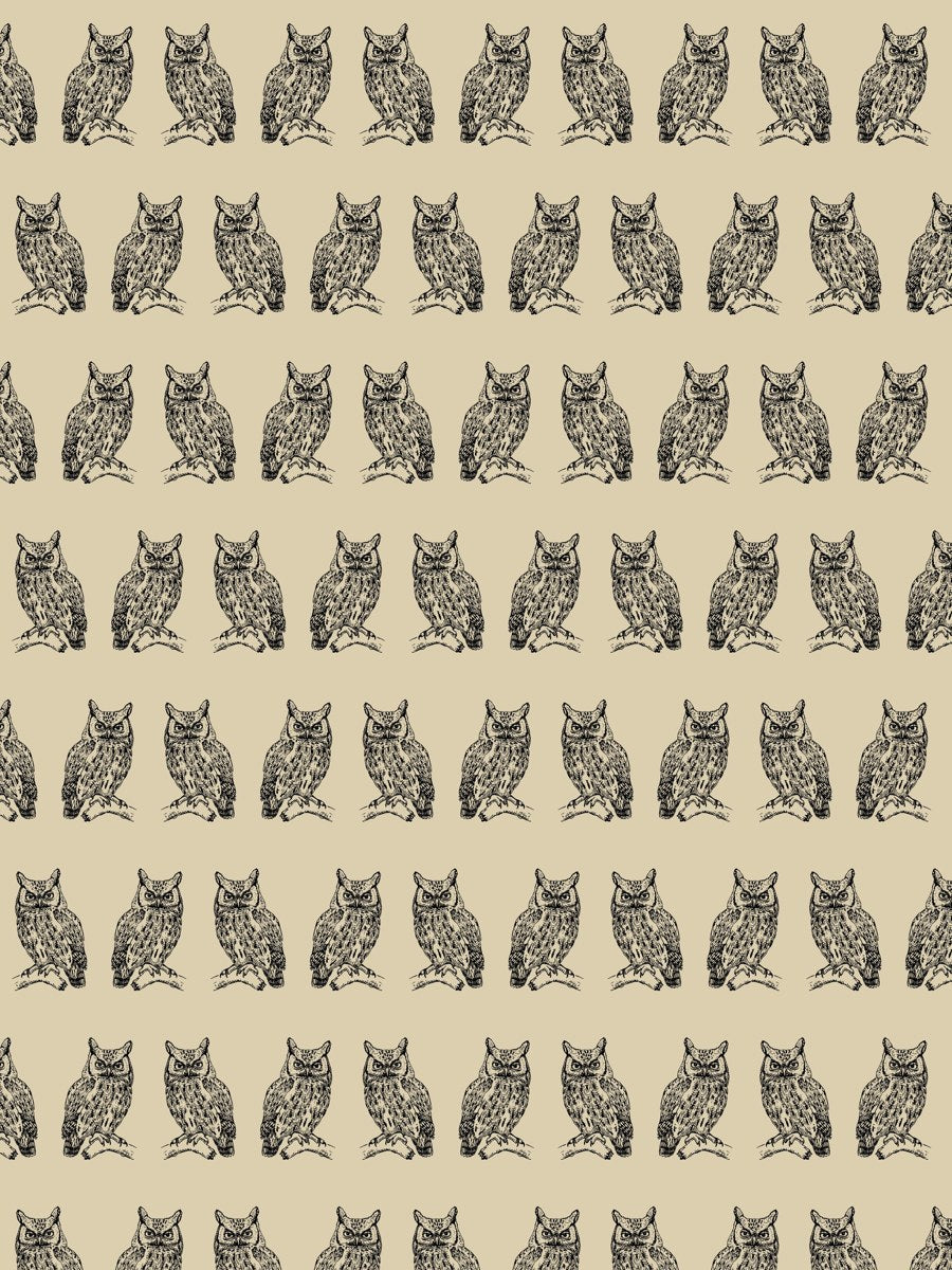 Horned Owl Pattern (pattern artwork)