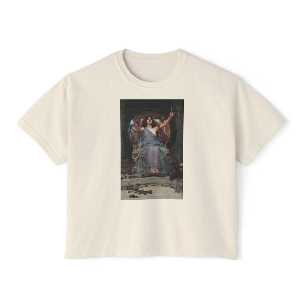 Circe's Offering Boxy Tee in Ivory