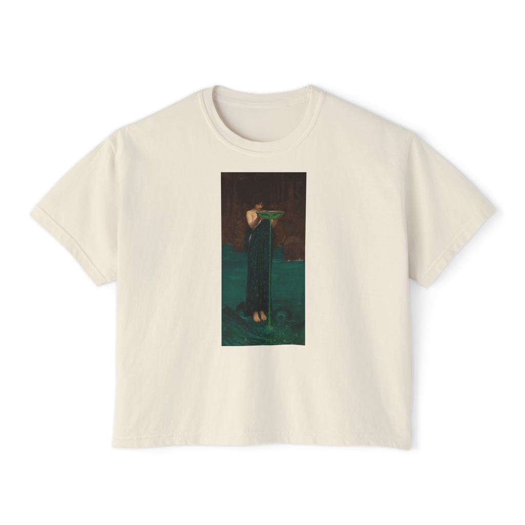 Circe's Scorn Boxy Tee in Ivory