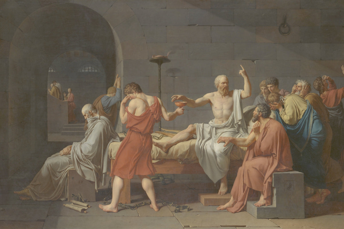 The Death of Socrates original artwork